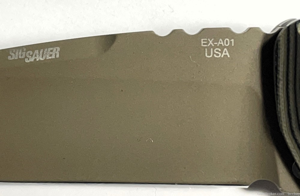 Sig Sauer Hogue EX-A01 3.5" Scorpion Auto Folder Drop Point FDE Green G-10-img-9