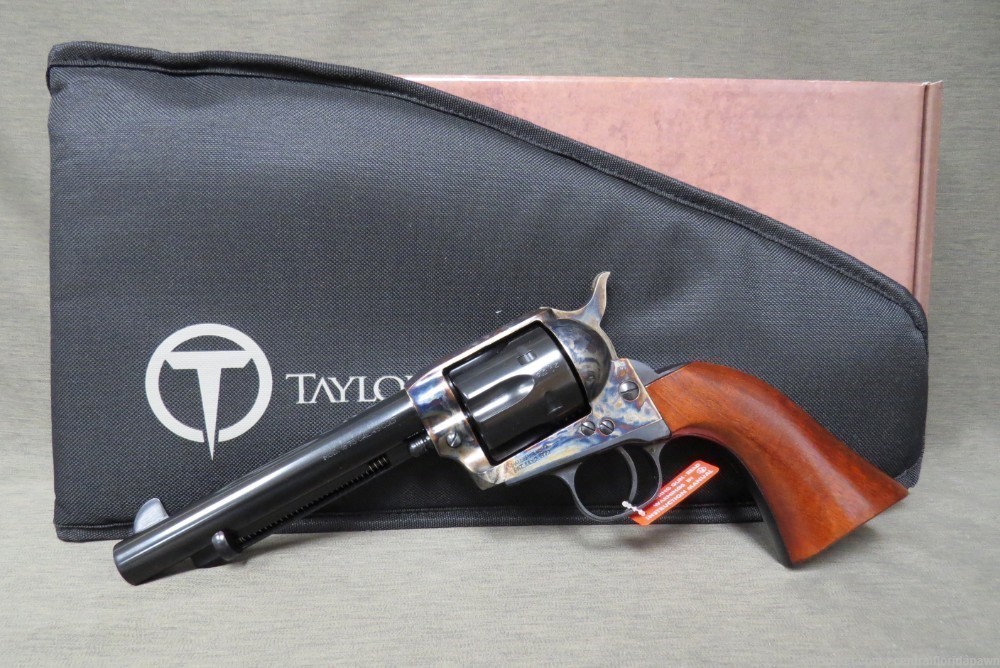 Taylor's Uberti Gunfighter .45 LC SA Revolver 550858DE 5.5" 45 Tuned-img-0
