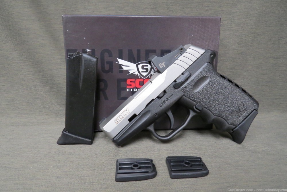 Sccy CPX-2TTRD 9mm Pistol CPX-2 Black STS CT Red Dot-img-0