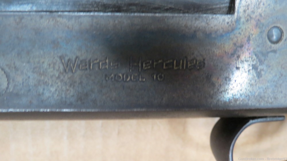 Wards Hercules 10 top break 16 ga 30" shotgun vintage-img-4