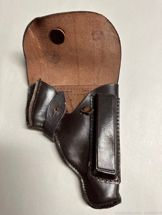 BULGARIAN MAKAROV LEATHER HOLSTER WITH CLEANING ROD. -img-1