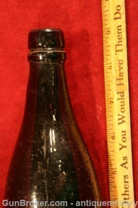 US Civil War Bottle - Dark brown glass-img-1