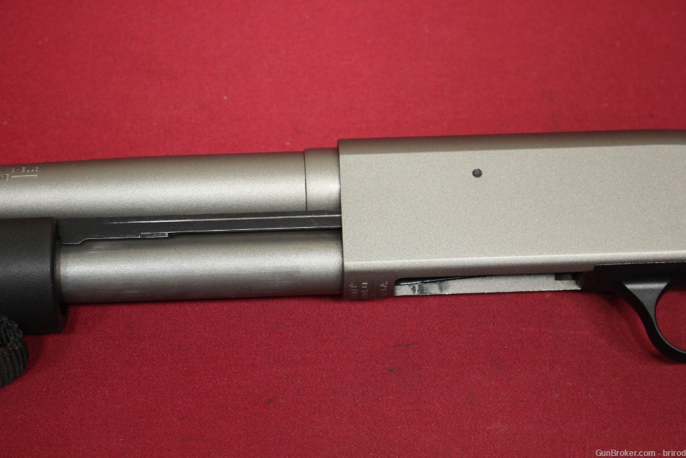 Mossberg 590 JIC Shockwave 14" Pump Shotgun W/OpSol Clip, Orange Tube- NICE-img-15