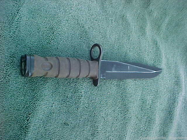 ONTARIO KNIFE CO 3S COMBAT U.S.M.C. Marines Bayonet / Fighting Knife M16   -img-8