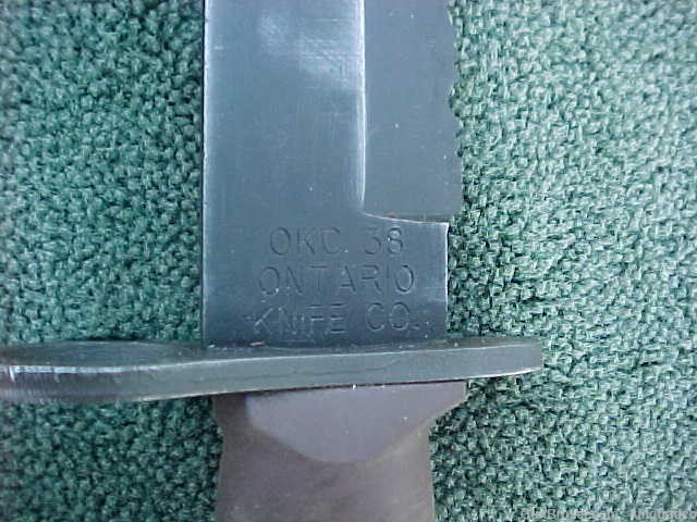ONTARIO KNIFE CO 3S COMBAT U.S.M.C. Marines Bayonet / Fighting Knife M16   -img-4