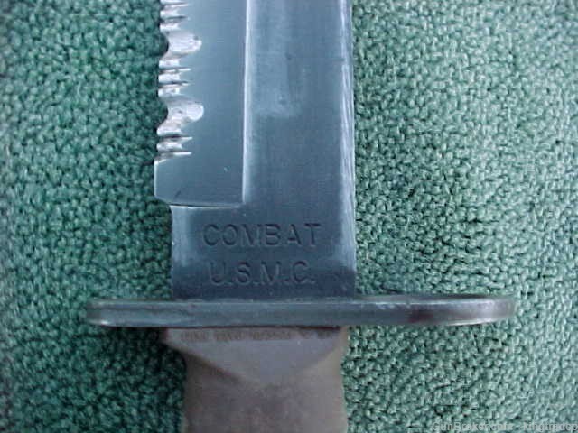 ONTARIO KNIFE CO 3S COMBAT U.S.M.C. Marines Bayonet / Fighting Knife M16   -img-3