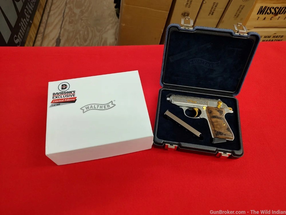 Walther Arms PPK/s 380 ACP Engraved Gold Accents -img-0