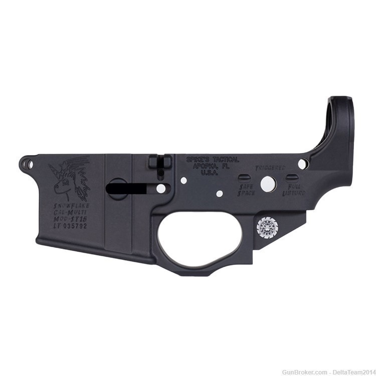 Spike's Tactical Snowflake AR-15 Stripped Lower Receiver - BLEM-img-0