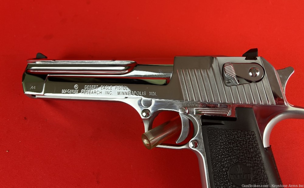 UNFIRED Chrome, IWI/Magnum Research, XIX Desert Eagle, .44 mag Semi Pistol-img-4