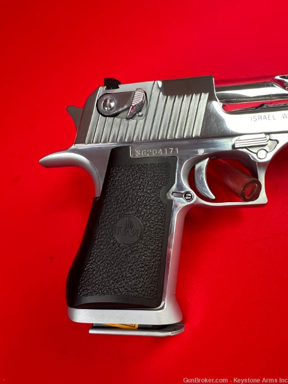 UNFIRED Chrome, IWI/Magnum Research, XIX Desert Eagle, .44 mag Semi Pistol-img-1