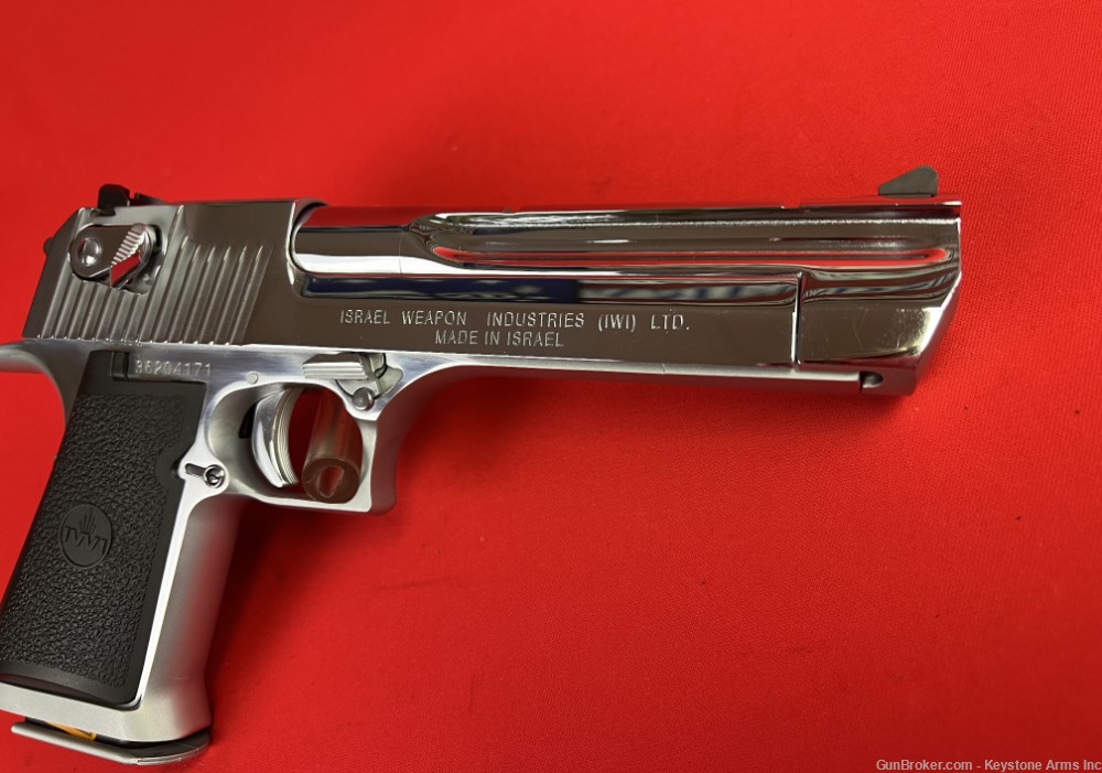 UNFIRED Chrome, IWI/Magnum Research, XIX Desert Eagle, .44 mag Semi Pistol-img-2
