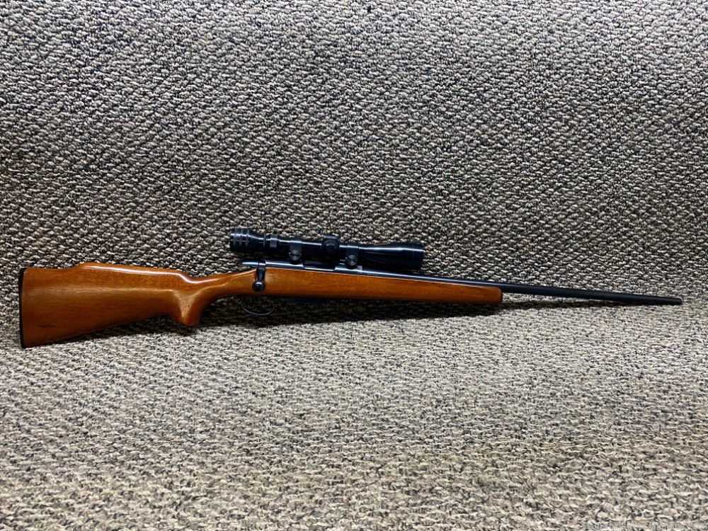 Remington 788 222 Rem. Blued Finish Wood Stock Redfield 3-9x40 24" BBL 4+1-img-0