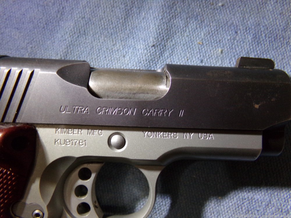 Kimber Ultra Crimson Carry II, 45 acp, 3 in, 2-tone pistol-img-1