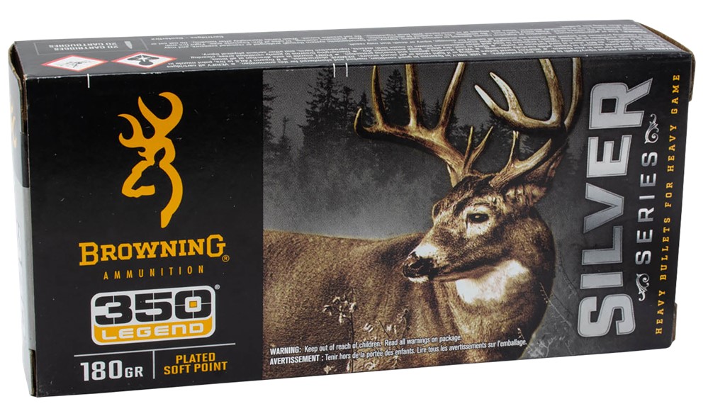 Browning Ammo Silver Series 350 Legend 180gr 20 Rounds Per Box B192603501-img-0