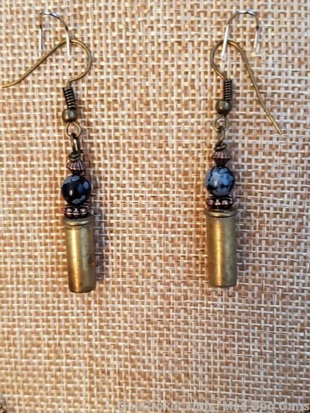 Bullets,Crystals & Bling Necklace & Earrings.Handmade-1 of 1. NE26*REDUCED*-img-3