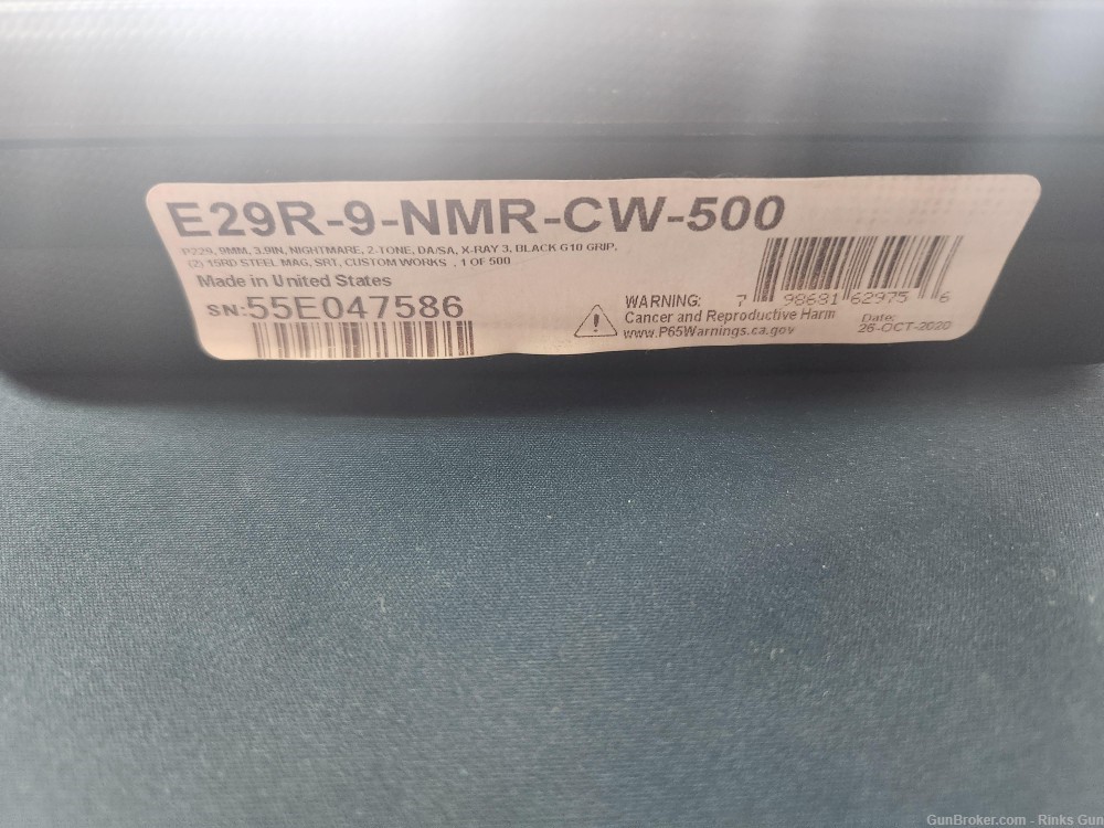 Rare Sig Sauer Custom Shop P229 Nightmare 9mm 3.9” 1 of 500-img-8