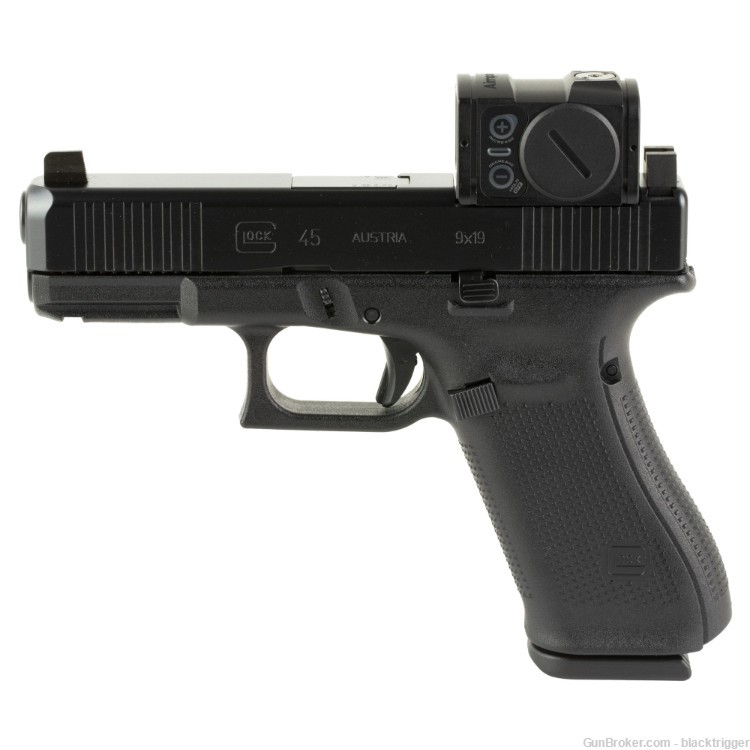 Glock PA455S303MOA7A1 G45 MOS 9mm 4" 17+1 Black Aimpoint ACRO P-2 Ameriglo -img-1