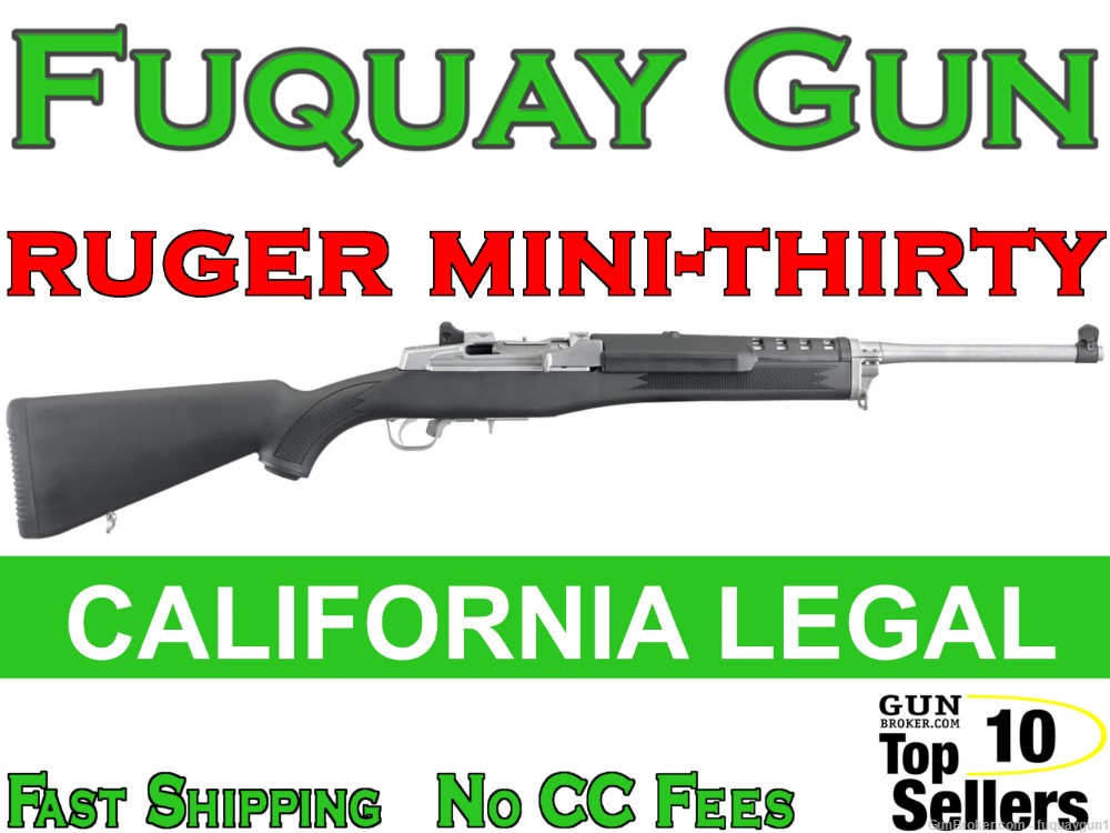Ruger Mini-Thirty 7.62x39 18.5" 5RD Stainless 05806 Mini-30 Mini 30-img-0