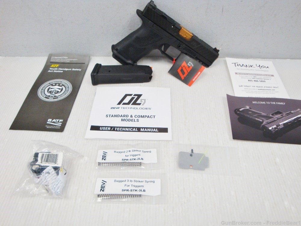 ZEV Technologies, OZ-9 Compact, Semi-Automatic Pistol, 9MM 4" Bronze Bbl. -img-2