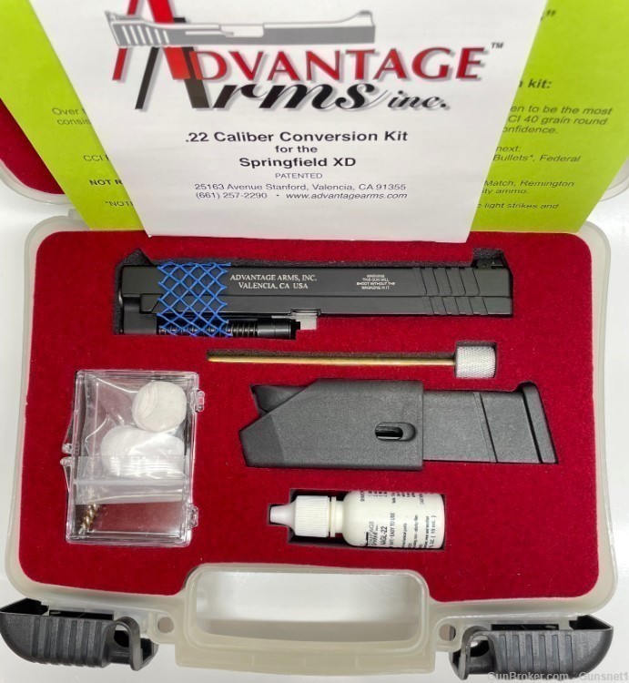 Advantage Arms 22LR Conversion Kit for a Springfield XD 9 and 40-img-0