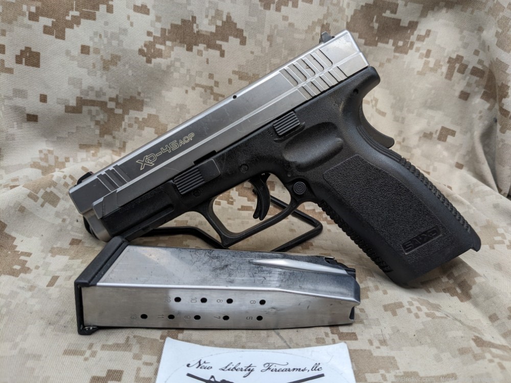 Springfield Armory XD-45 .45ACP 4" Pistol Two-tone VG/USED 1-13rd Mag-img-2