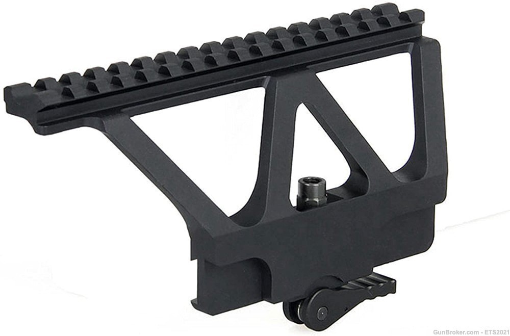 AK Side Rail Scope Mount 20mm Weaver Black Quick Detachable For AK-47-img-0
