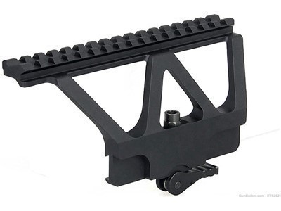 AK Side Rail Scope Mount 20mm Weaver Black Quick Detachable For AK-47
