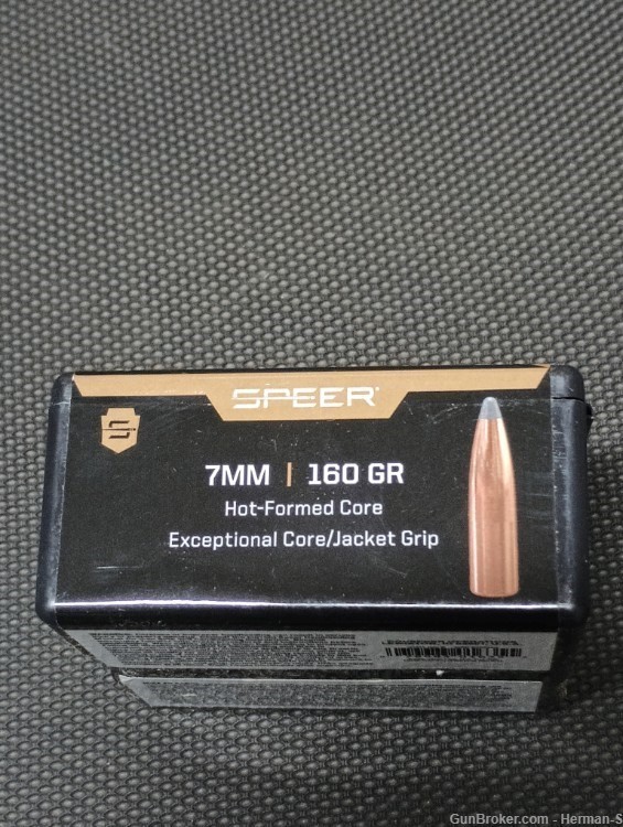 7mm Speer Hot-Cor .284 Bullets 200 pcs.  160 gr spitzer -img-1