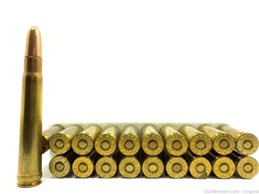 Remington .375 H&H Magnum 270 Gr Soft Point Vintage FULL Box-img-4