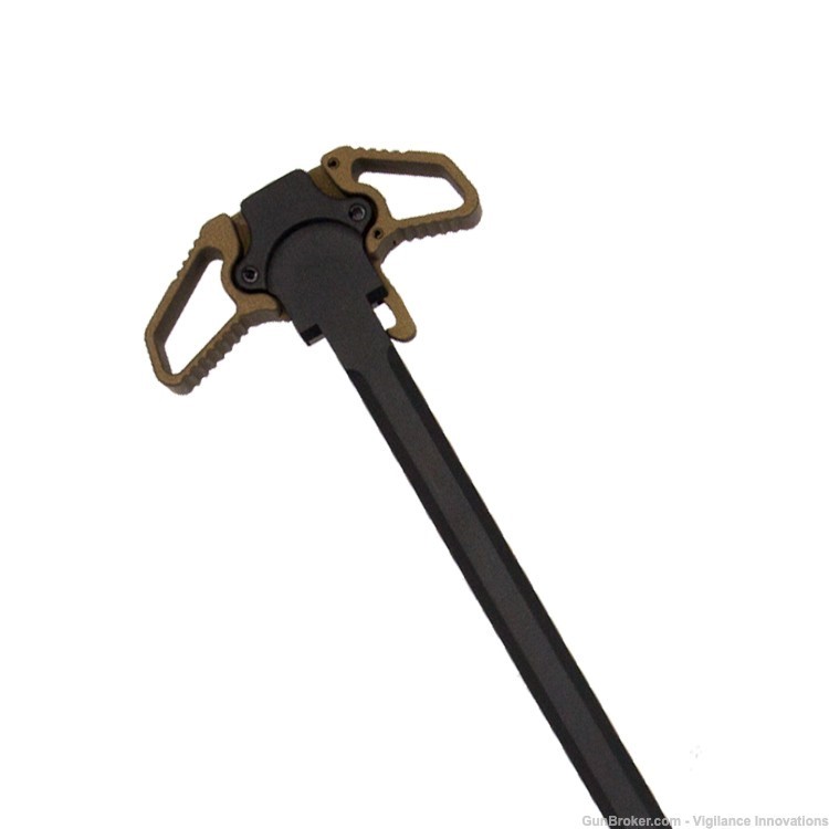 AR10 Ambidextrous Butterfly Bronze Charging Handle Ambi AR10 CHARG HANDLE-img-0
