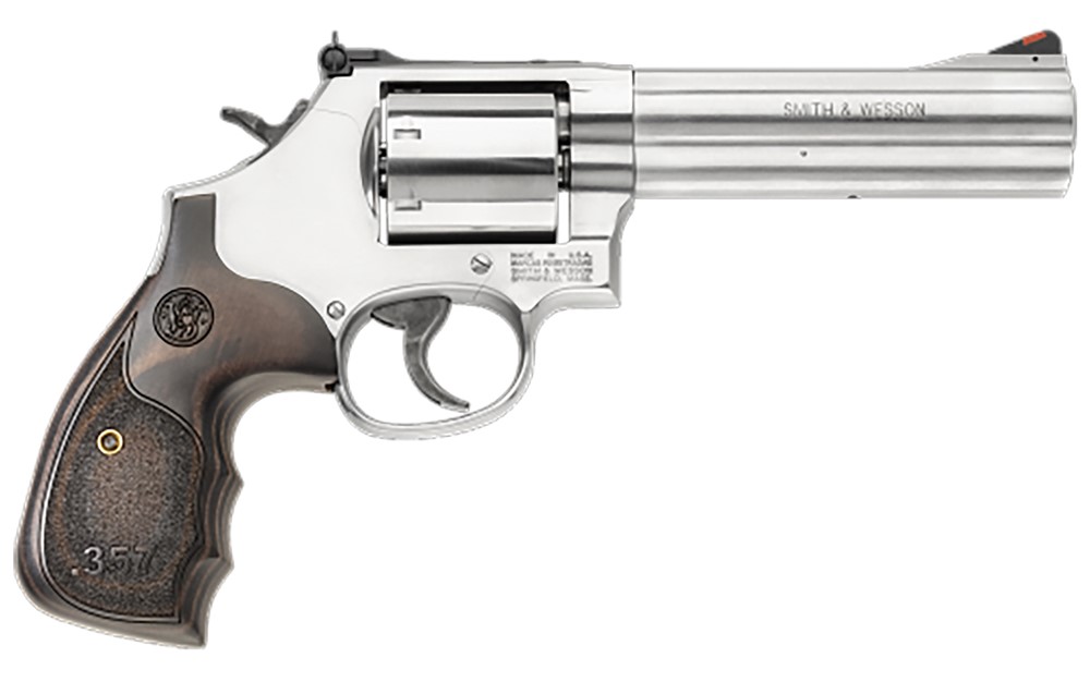 Smith & Wesson Model 686 Plus 357 Mag Combat magnum 5 Stainless Revolver-img-1