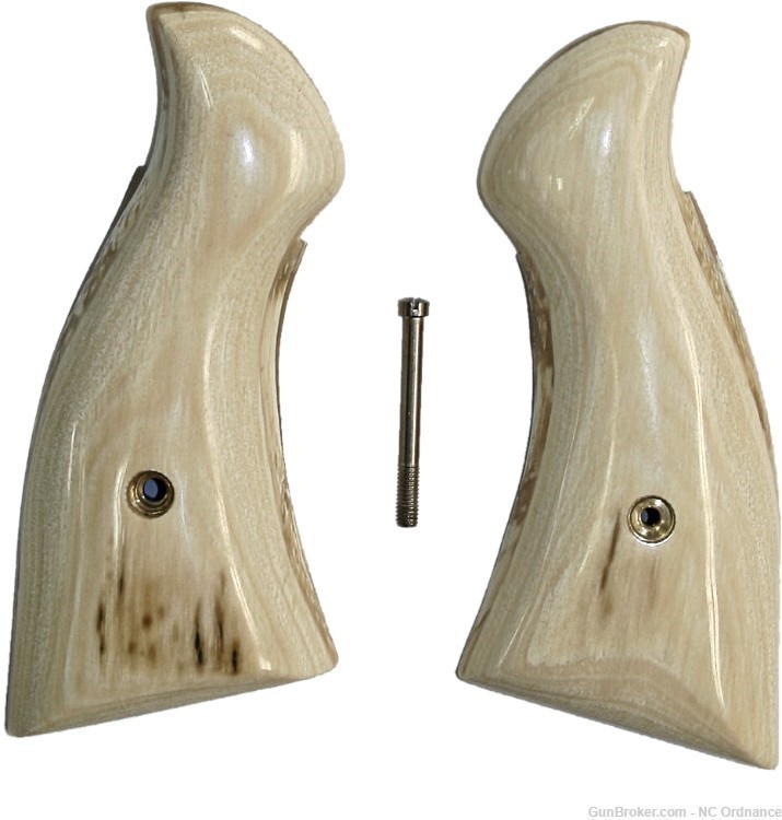 Smith & Wesson K & L Frame Siberian Mammoth Ivory Grips, Square Butt-img-0