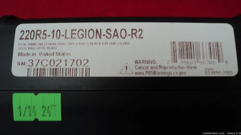 NEW Sig Sauer P220 10mm Legion 5"SAO 3-8rd mags 220R5-10-LEGION-SAO-R2-img-8