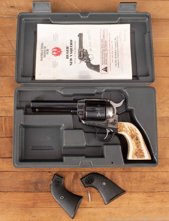 Ruger New Vaquero .357MAG - 2007, STAG GRIPS, CASED-img-0
