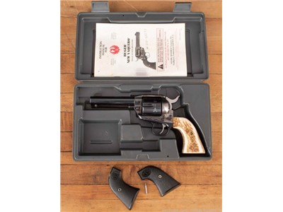 Ruger New Vaquero .357MAG - 2007, STAG GRIPS, CASED