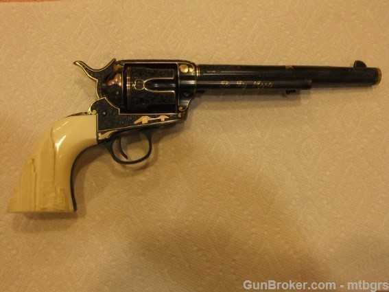 1st Gen Colt SAA  made 1902  Engraved & Ivory C&R ok-img-1