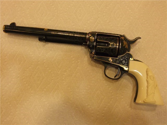 1st Gen Colt SAA  made 1902  Engraved & Ivory C&R ok-img-0