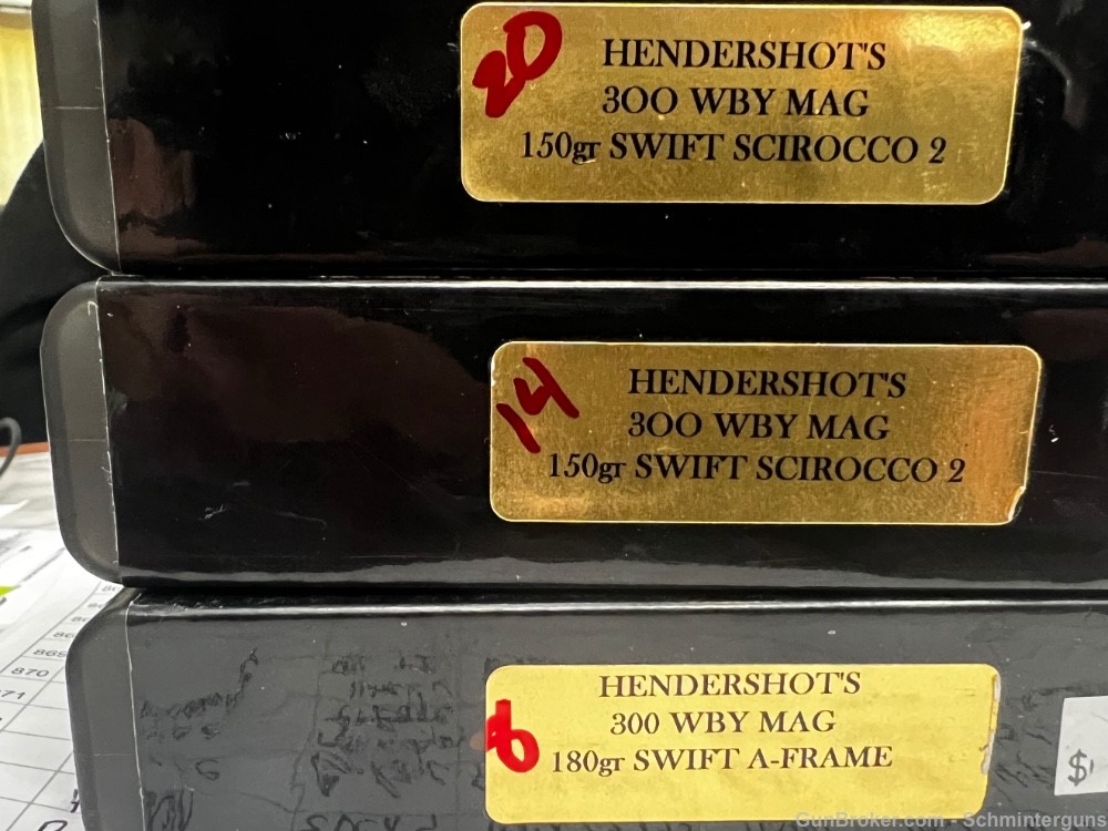 Hendershots 300 Weatherby Wby mag  34 Scirocco 2 150gr & 8 180Gr A Frame -img-0