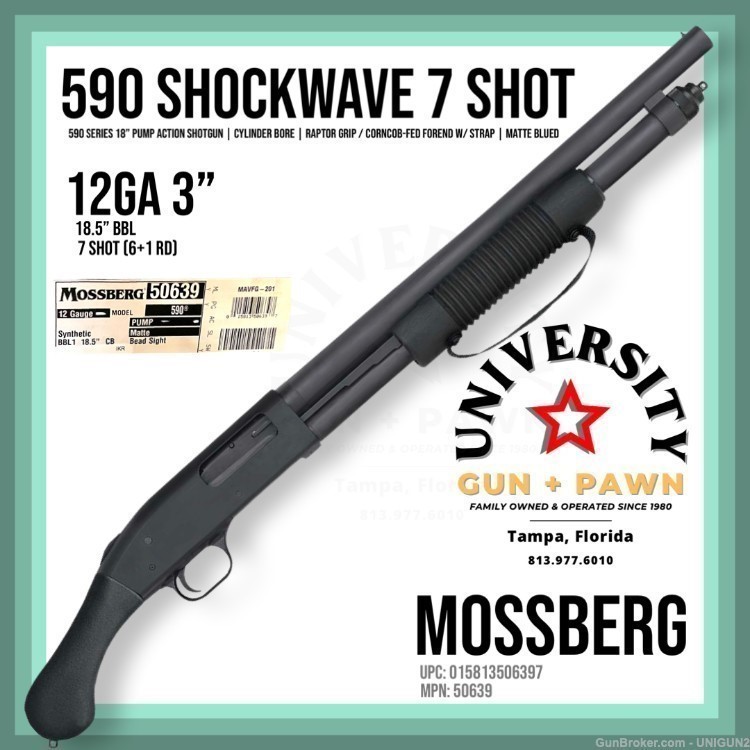 MOSSBERG 590 Shockwave CA APPROVED 50639 015813506397-img-0