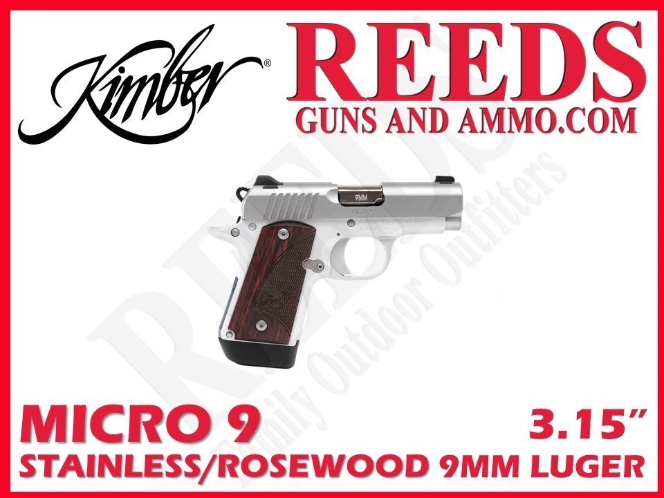 Kimber Micro 9 Stainless Rosewood 9mm 3.15in 1-7Rd Mag 3300158-img-0