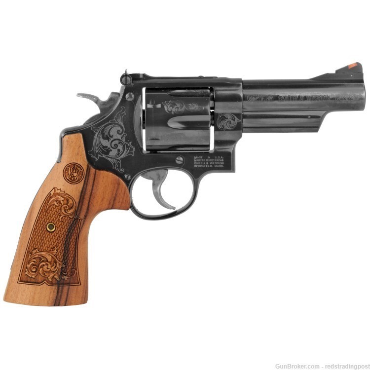 Smith & Wesson 29 Engraved 4" Barrel 44 Mag DA/SA Blued Revolver 150783-img-1