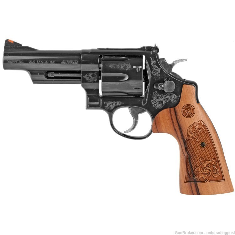 Smith & Wesson 29 Engraved 4" Barrel 44 Mag DA/SA Blued Revolver 150783-img-0