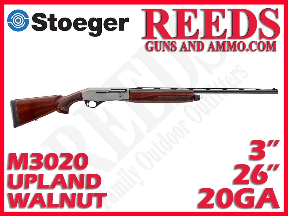 Stoeger M3020 Upland Walnut Silver 20 Ga 3in 26in 36011-img-0