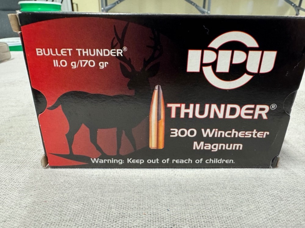 300 win mag shells PPU Brand 170 gr sp  4 boxes 80 ct-img-2