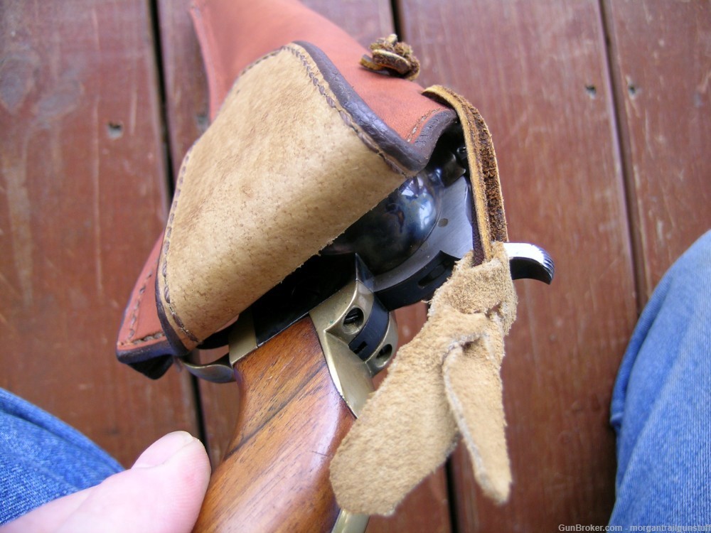 San Pedro Saddlery Lined Leather Holster Colt Uberti Large Fr SAA 7-1/2" -img-3