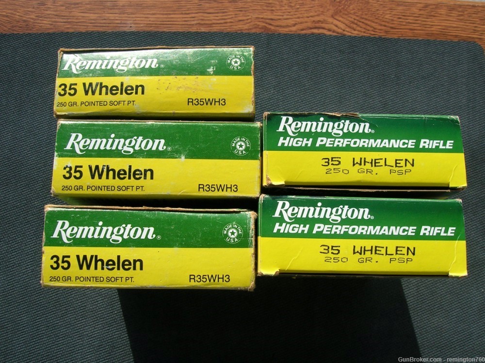 Remington 35 Whelen 250 Gr. Pointed Soft Point (100 ct)-img-0