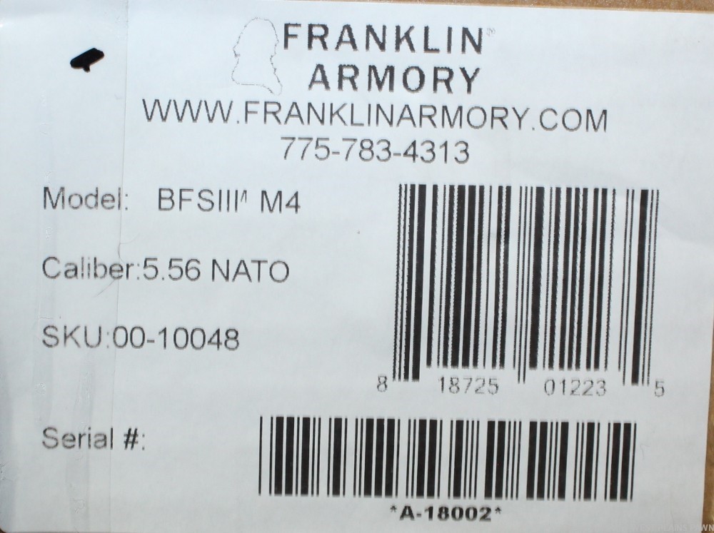 NIB FRANKLIN ARMORY BSFIII M4 AR-15, 5.56/.223, 16"BRL, 30+1 RND BINARY-img-7