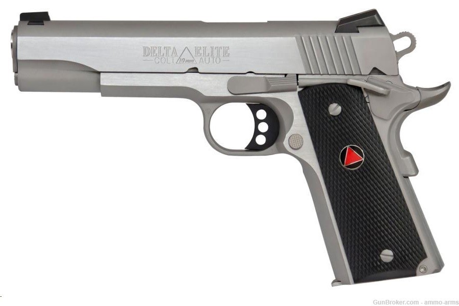 Colt Delta Elite 1911 10mm 5" 8 Rounds Brushed Stainless O2020XE-img-2
