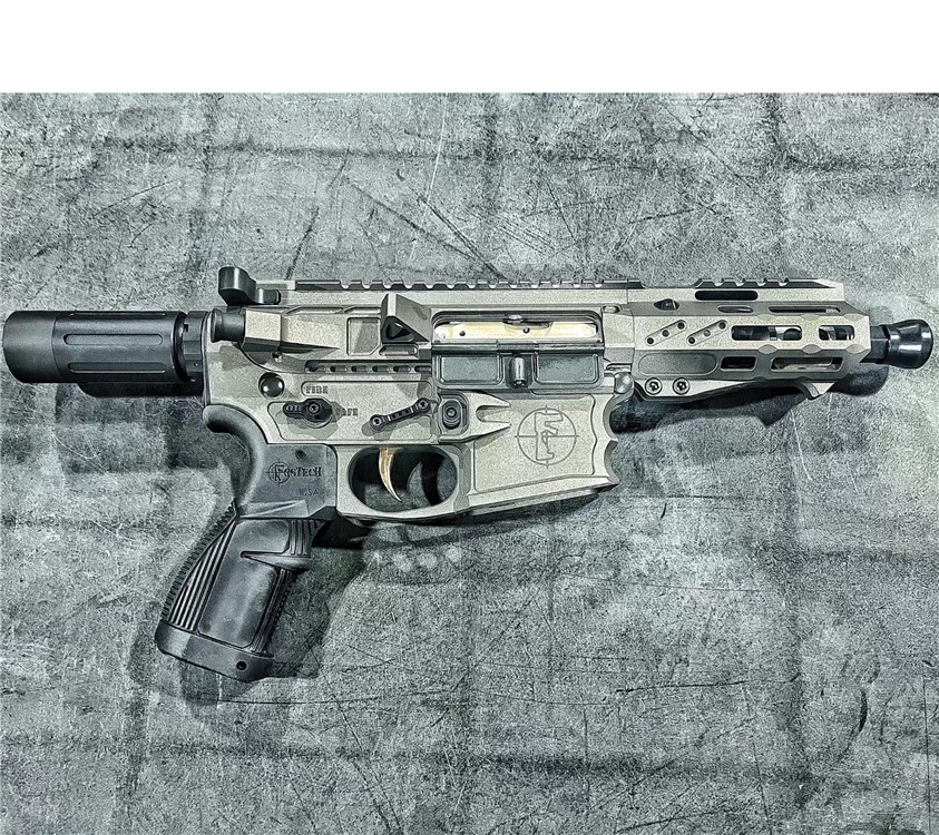 Fostech Stealth Sentinel Echo AR II 5.56 NATO 4.5" Pistol (Tungsten)-img-0