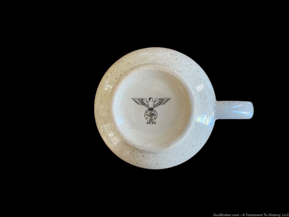 WWII GERMAN- ARMY HEER OFFICERS- COFFEE CUP- WW2 US GI BRING BACK-img-0